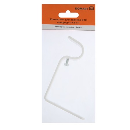 Bracket for cornice D20 is a single -row 8 cm, white-3