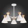 Ceiling EVOLUCE lamp. Sle125102-05. Modica. 5x40 watts, E14, 65x65x45 cm, white, golden color