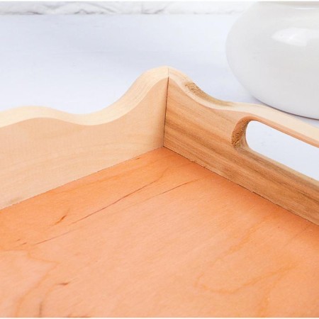 Wooden tray for breakfast wave No. 1, array, 30x20x5.5cm-2
