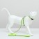 A set for cats is a reflective, width 1 cm, harness 21-35 cm, leash 120 cm, green