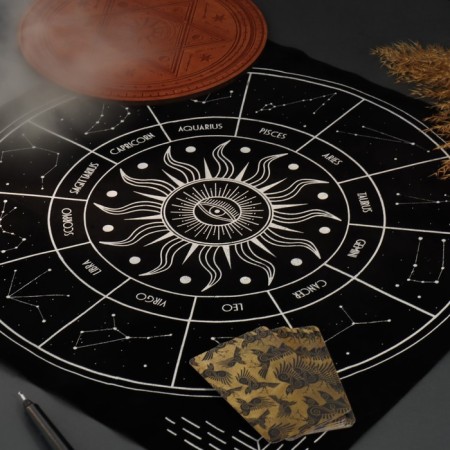 Ground for fortune -telling velvet "Star Way", 50x50 cm, 16+-2