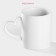 Ceramic mug for sublimation of the Love Story shares, 320 ml, white color
