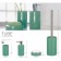 Spiralla Tube Moss-Green, green liquid dispenser, green