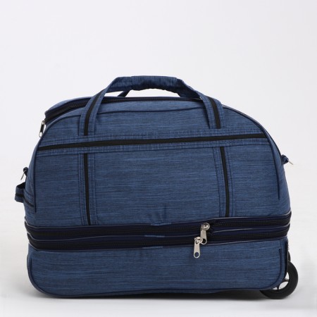 Road bag on wheels, a lightning department, with an increase, an outer pocket, blue color-1