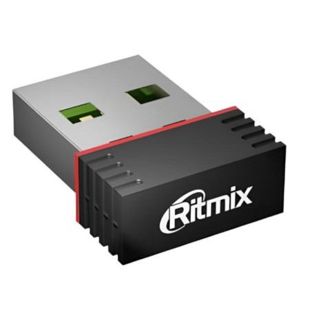 Wi-Fi Adapter RITMIX RWA-120 Wi-Fi 4; 2.4 GHz; 150 Mbps/s; 802.11b/g/n