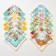 Sanding Women's Ethel "Flower Pattern" 30*30 cm, (set 12 pcs), Fig. Mix, 100% cotton