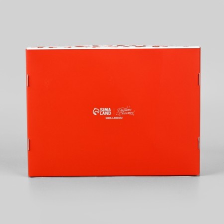 Box for eclaires with liners "with love", 20 x 15 x 5 cm-2
