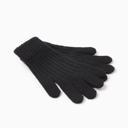Women's gloves minku, black color, 21 cm
