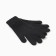 Women's gloves minku, black color, 21 cm