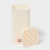 Soft knife stand, 11x11x22 cm, beige color