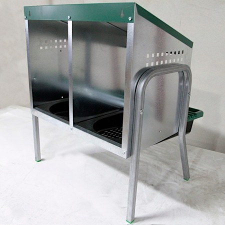 Nest for chickens of layers Platinum, 2 sections, on legs, with an ovum-2
