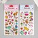 Plastic sticker "Unicorns and magic" mix 22x10 cm