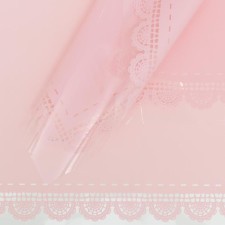 A film for decor and floristry, glossy, pink, plain, bilateral, universal, 