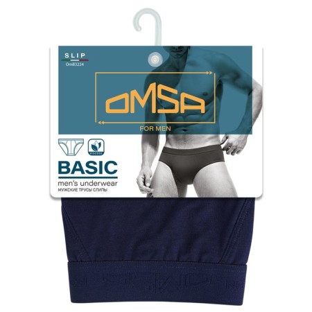 Panties Slips men's Omsa 3224, size 44, color Blu Notte-2