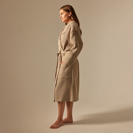 Welfare Women's bathrobe SL Home: Basic "Sabbia", size S, 100% cotton, 300 g/m2-4