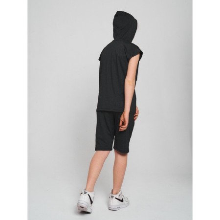 Sports suit for a boy, height 170 cm, dark gray color-3