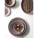 Porcelain deep -porcelain Natur Sand, 500 ml, D = 20 cm, brown color