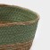 Basket for storage ladled handmade LADOOM "Leo", 25 × 18 × 12 cm, green color