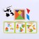 Puzzle "Tangram", animals of the world