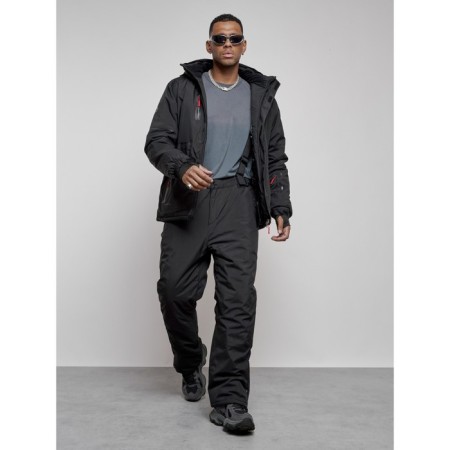 Male winter ski costume, size 48, black color-15