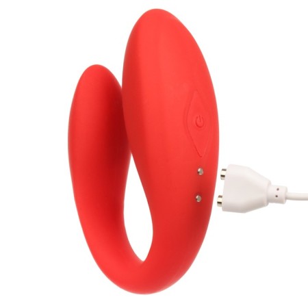 Vibrator for steam oats, flexible, silicone, remote control, burgundy-6