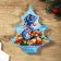 A plate in the form of a Christmas tree "New Year's sweets", 16.5x19.5 cm