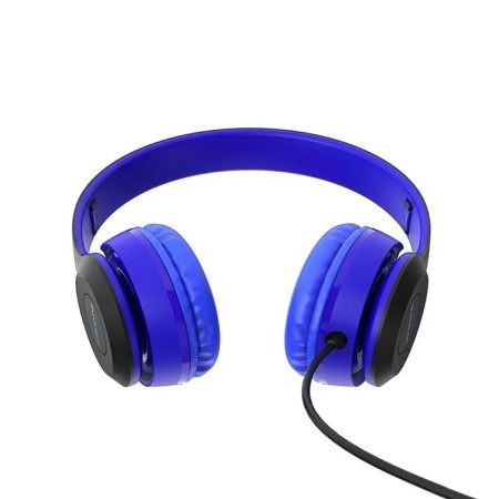 Headphones Borofone B5 Star Sound, invoices, microphone, jack 3.5 mm, cable 1.2 m, blue-2