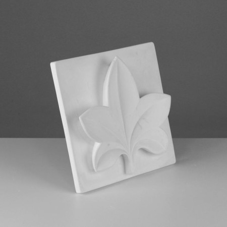 Gypsum figure ornament: five -line, 24.5 x 26.5 x 6 cm