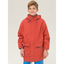 Windbreaker for boys, height 122 cm, terracotta color