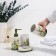 Set of accessories for the bathroom "Spring", 4 items (400 ml dispenser, soap dish, 2 glasses), white color