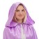 Carnival cloak of children, satin, color purple length 100cm