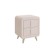 Bedside table SOFO-2 480x370x580 velor cream
