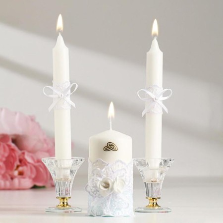 The set on the table of the newlyweds "Harmony", white-1