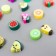Beads for the creativity of PVC "Fruit" mix set 20 pcs 1x1x1 cm