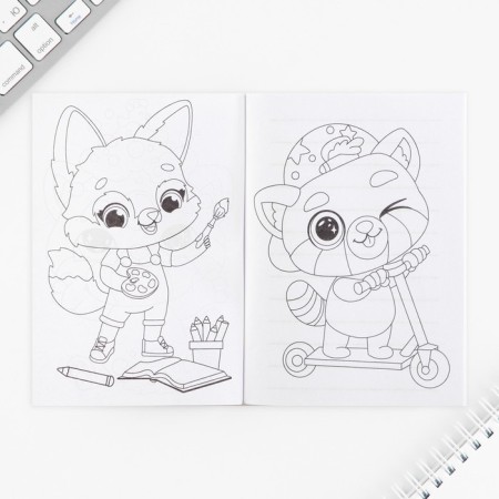 Set of Notepad A6, 32 sheets, stickers, magnetic bookmarks "For those who have paws"-7