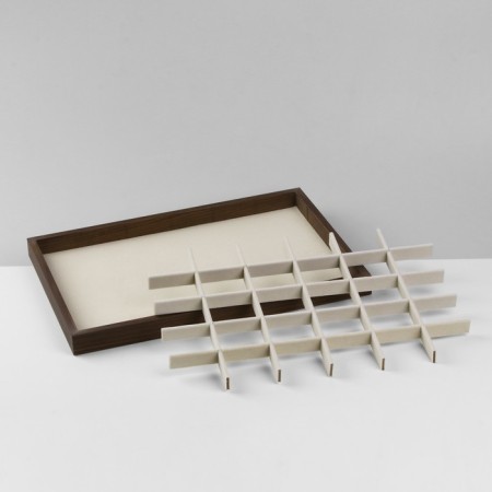 ECO decoration stand 30 seats, 35.2 × 24.3 × 2.6 cm, beige color in a tree-3