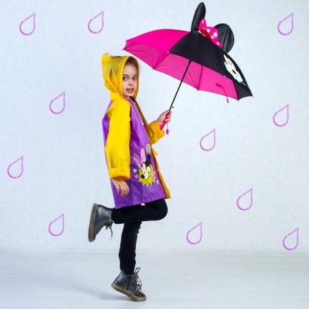 Children's raincoat, size L, 110-120 cm, Minnie Mouse-5