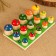 Set for the development of the logic "Mushrooms", 15 pcs 2-4.5 cm, board 12x24 cm