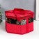 Bamboo Bamboo Casket "Flowers on the Black" Red, with handles, lightning 16x24x28 cm