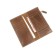 Portmone on the magnet, 5 pockets, 1 department for trifles, n/k brown dark. Pul-up