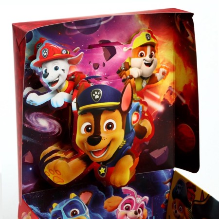 Folding gift box with 3D, puppy patrol, 15x15x7 cm-3