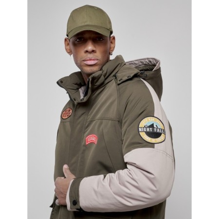 Winter jacket, size 48, khaki color-7