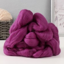 Fasting wool 100% half -toned wool 50 g (178 topics. Lilac)