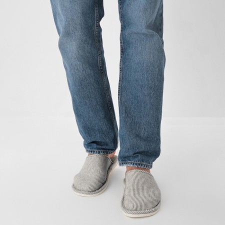 Male slippers, size 42-43, gray color-8