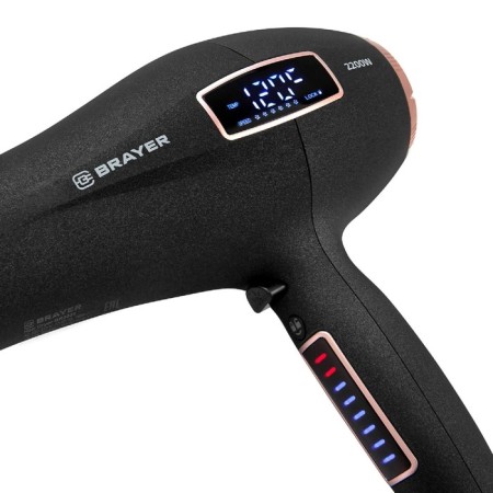 Feng Brayer BR3001, 2200 W, 6 speeds, 8 temperature conditions, sensor, black-4