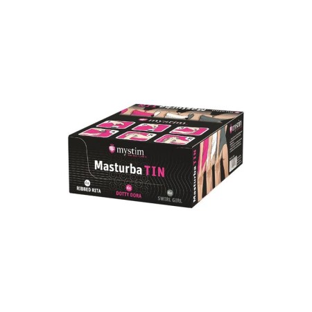 Set of masturbators Mystim, TPE, white color, 5.5 cm-1