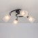 Ceiling chandelier Citilux "Sierra" CL119241, 41x30x18.5 cm, 4x75W, E27, Black Color Black