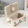 Casket for needlework "Garden flowers" 18x12x9.5 cm