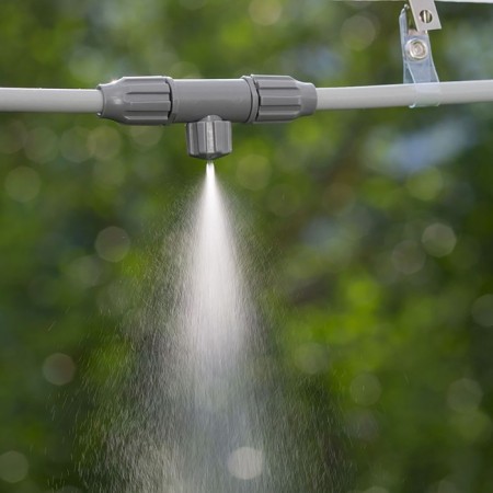 A set of interchangeable nozzles for a spray hose: 3 micronstakes, 1 micro-supply with hitchhiking-1