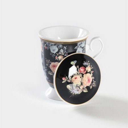 Ceramic mug with sieve "Cobalt", 300 ml-1